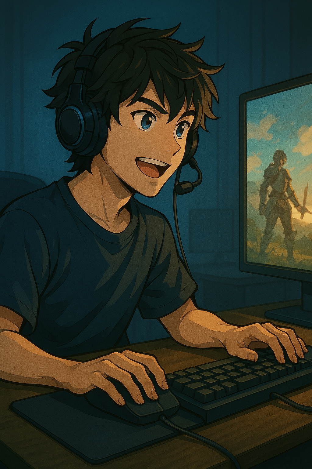 Manga artist drawing